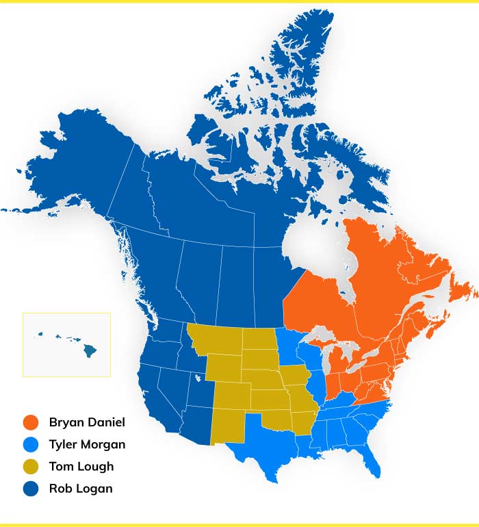 HMC Sales Team Territory Map