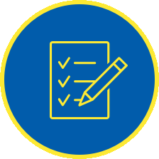 An icon of a list on paper.